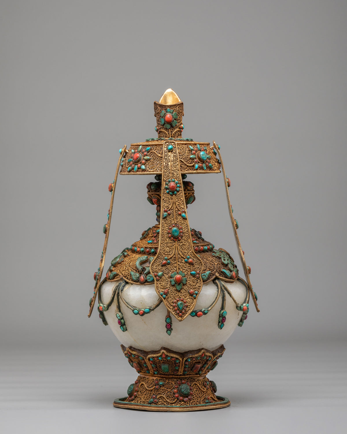 Buddhist Longevity Ritual Vase | Perfect for Altar and Meditation