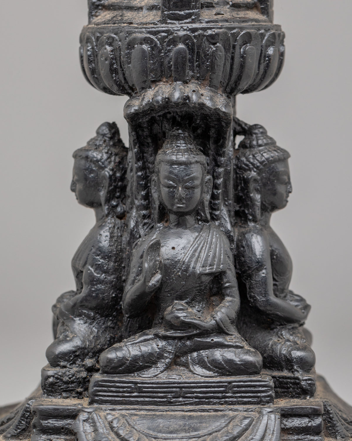 Tibetan Buddhist Five Buddha Stupa | Handcrafted Buddhist Artwork
