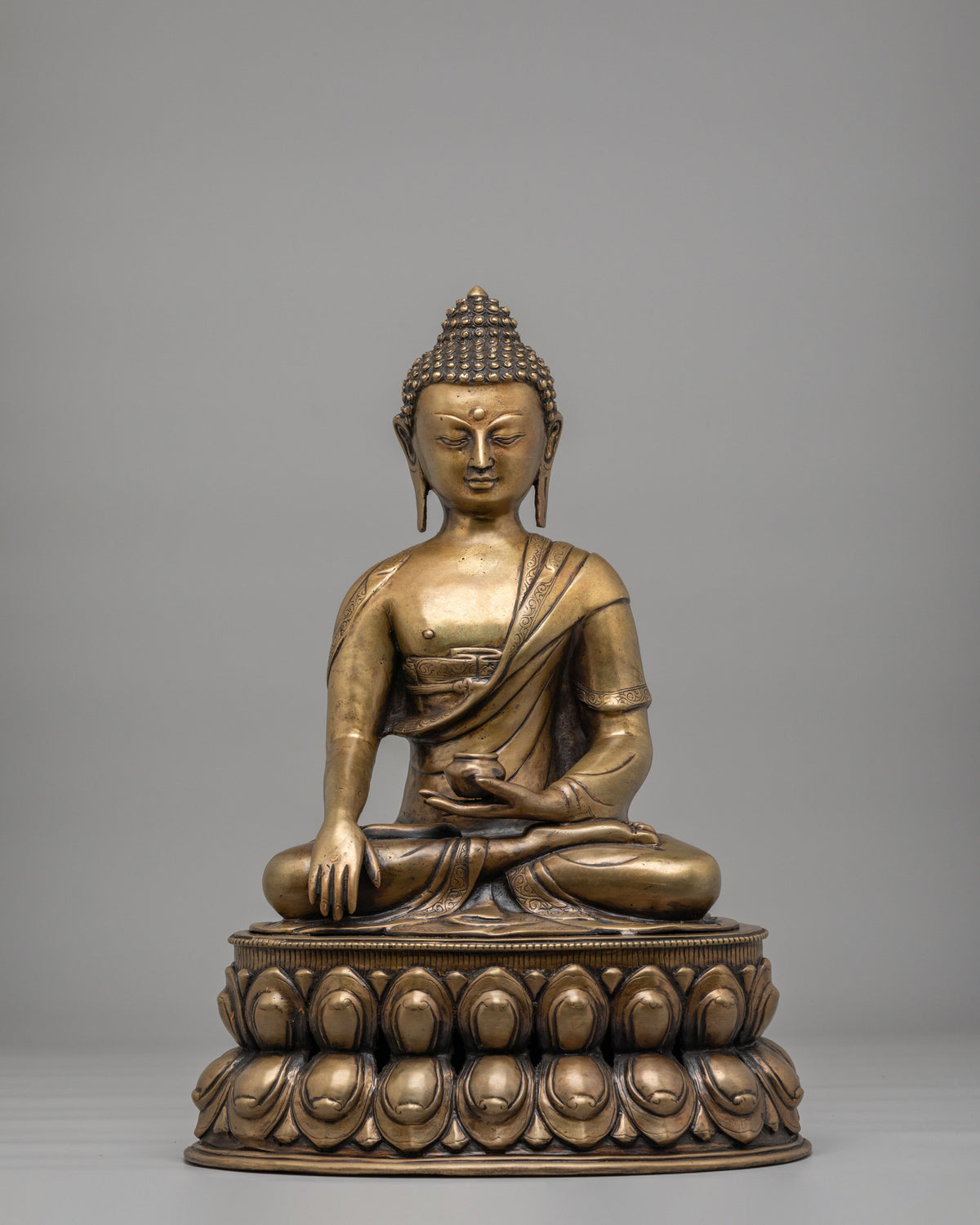 Shakyamuni Buddha Sacred Buddhist Statue | Handcrafted Figurine for Altar Decor