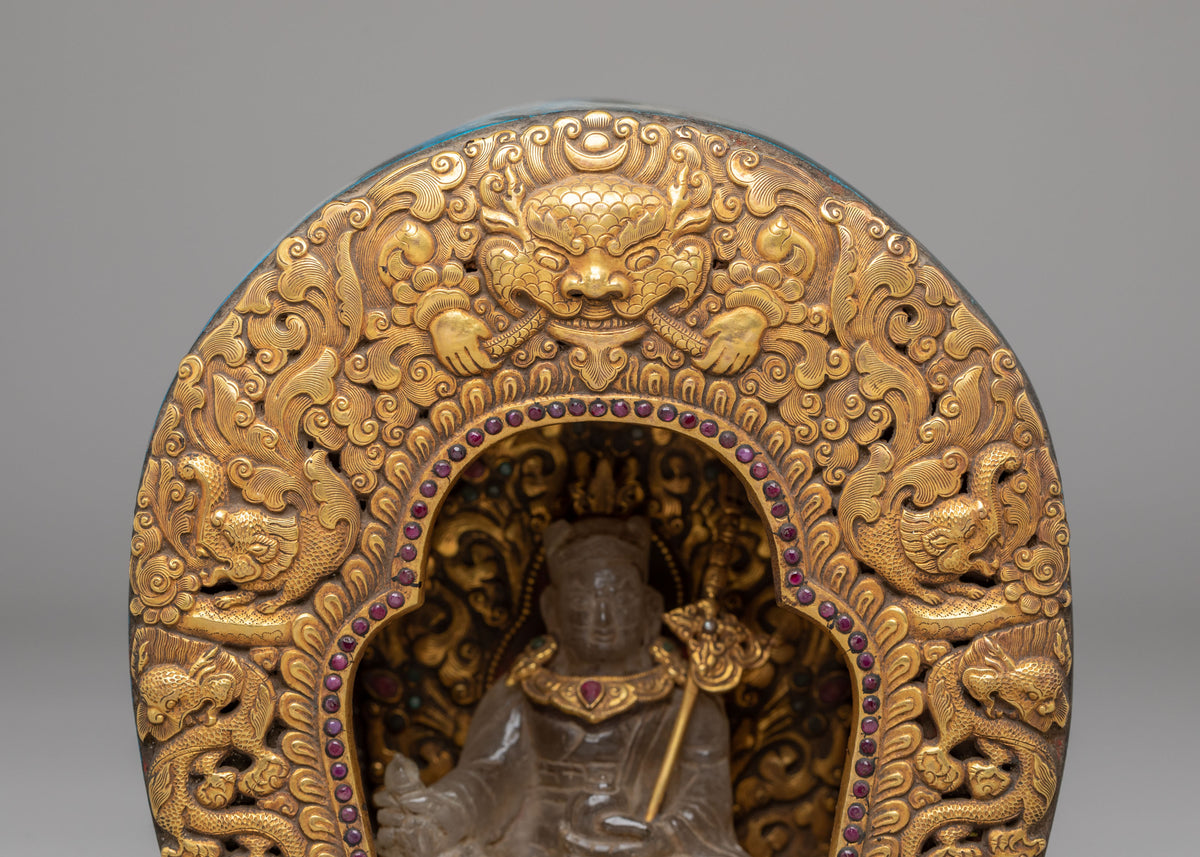 Guru Rinpoche Ghau Box | Crystal Padmasambhava Sacred Shrine