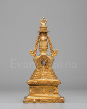 Lotus Blossom Stupa For Buddhist Altar 