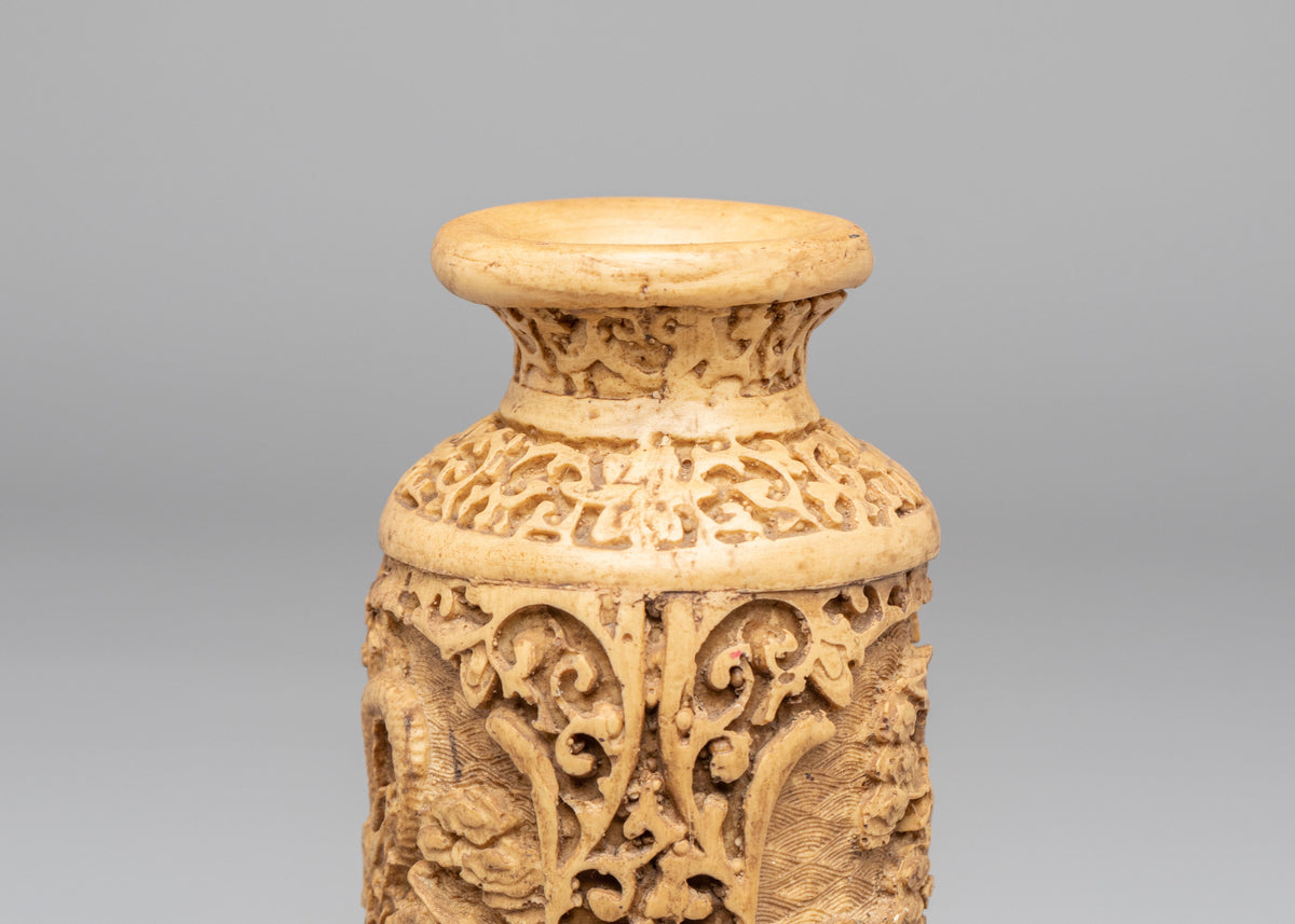 Hand-Carved Flower Vase | Hand-Carved Decorative Flower Vessel