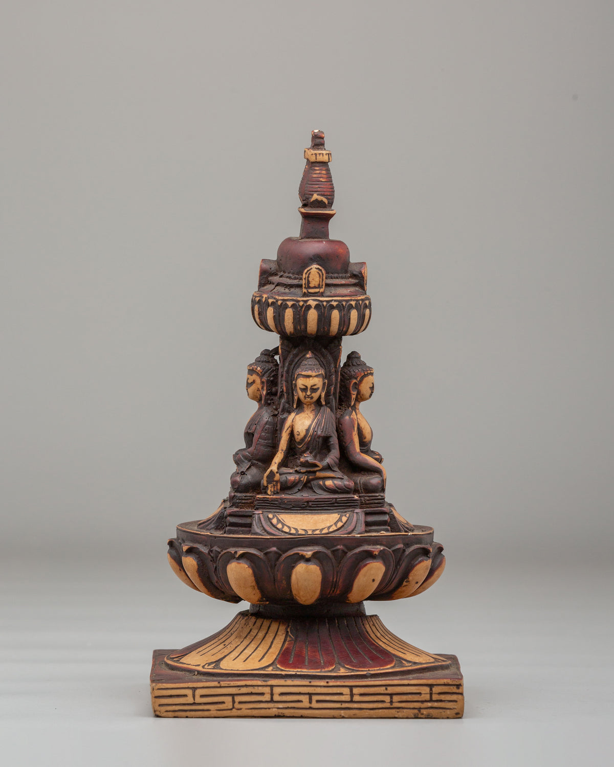 Tibetan Spiritual Five Buddha Stupa | Meditation Altar Home Decor
