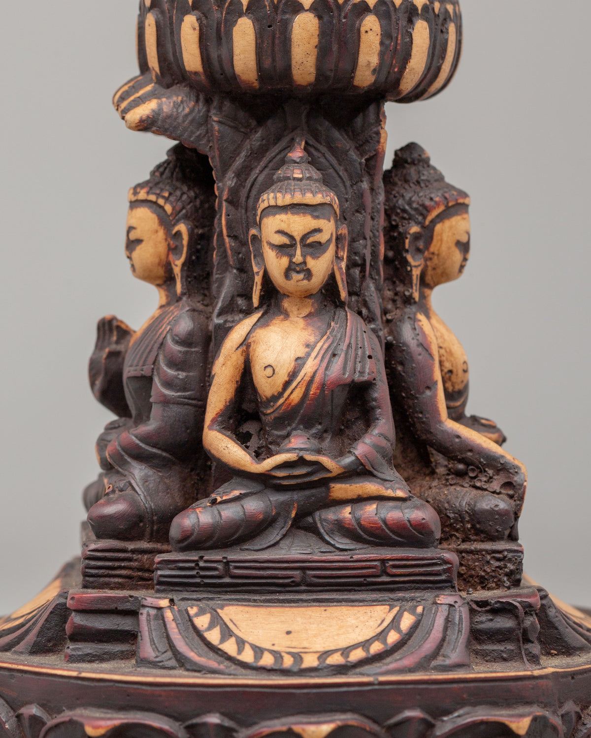 Tibetan Spiritual Five Buddha Stupa | Meditation Altar Home Decor