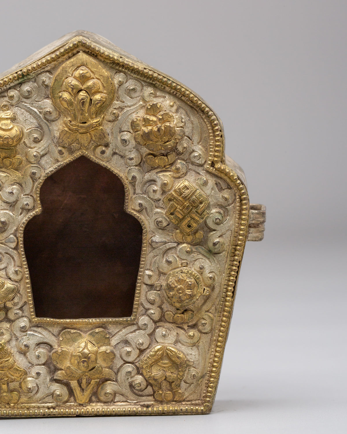 Buddhist Ghau Shrine Box | Traditional Tibetan Ritual Container