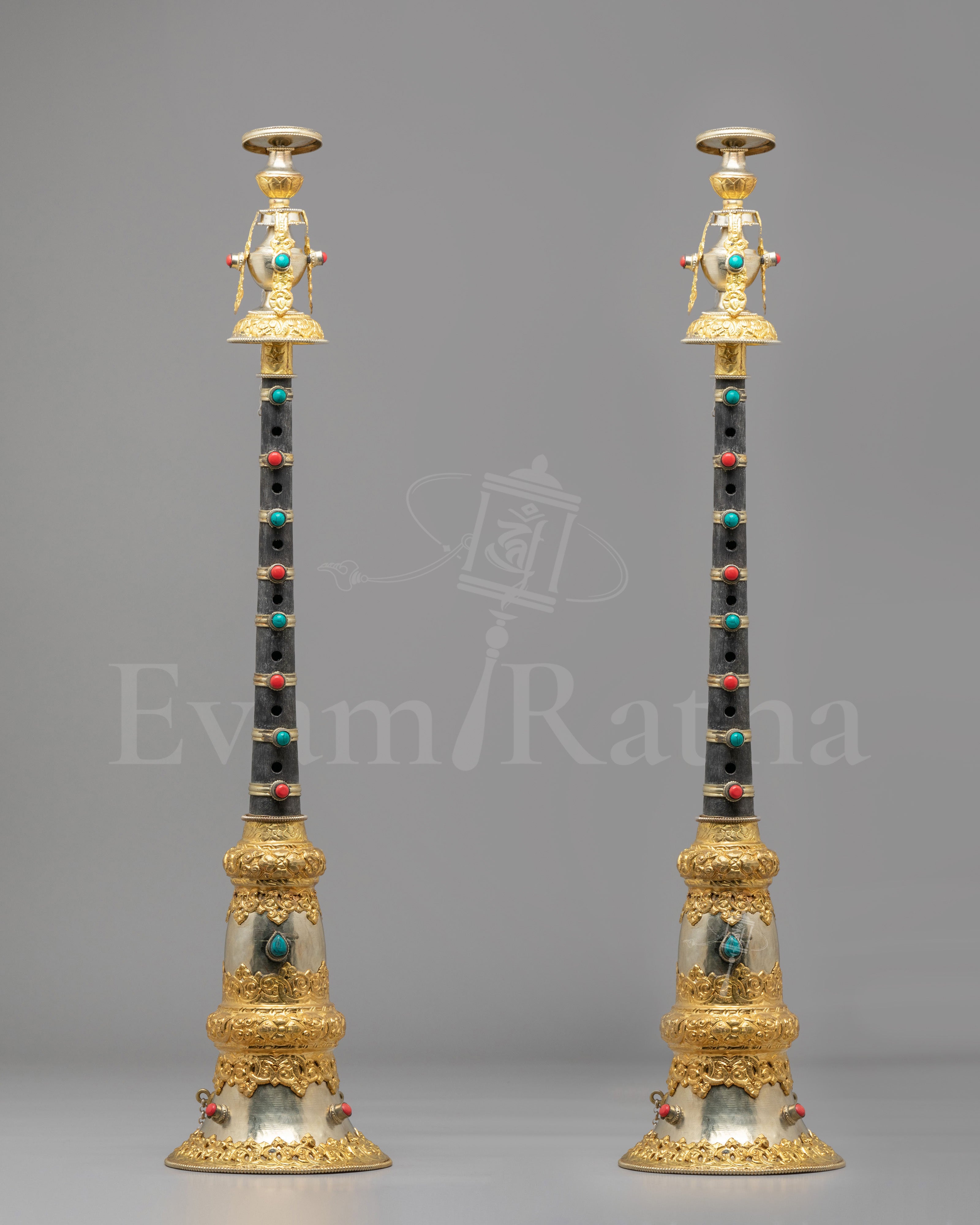 Buddhist Ceremonial Gyaling Set | Sacred Tibetan Ritual Instrument