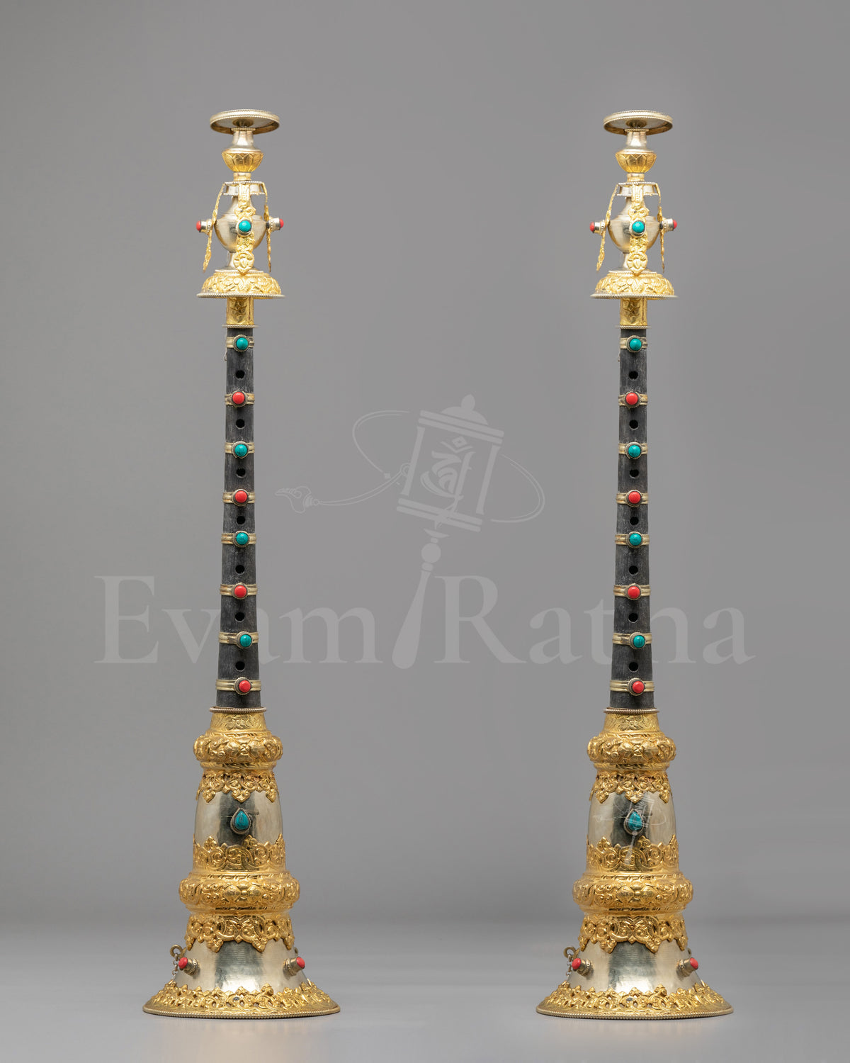 Buddhist Ceremonial Gyaling Set | Sacred Tibetan Ritual Instrument