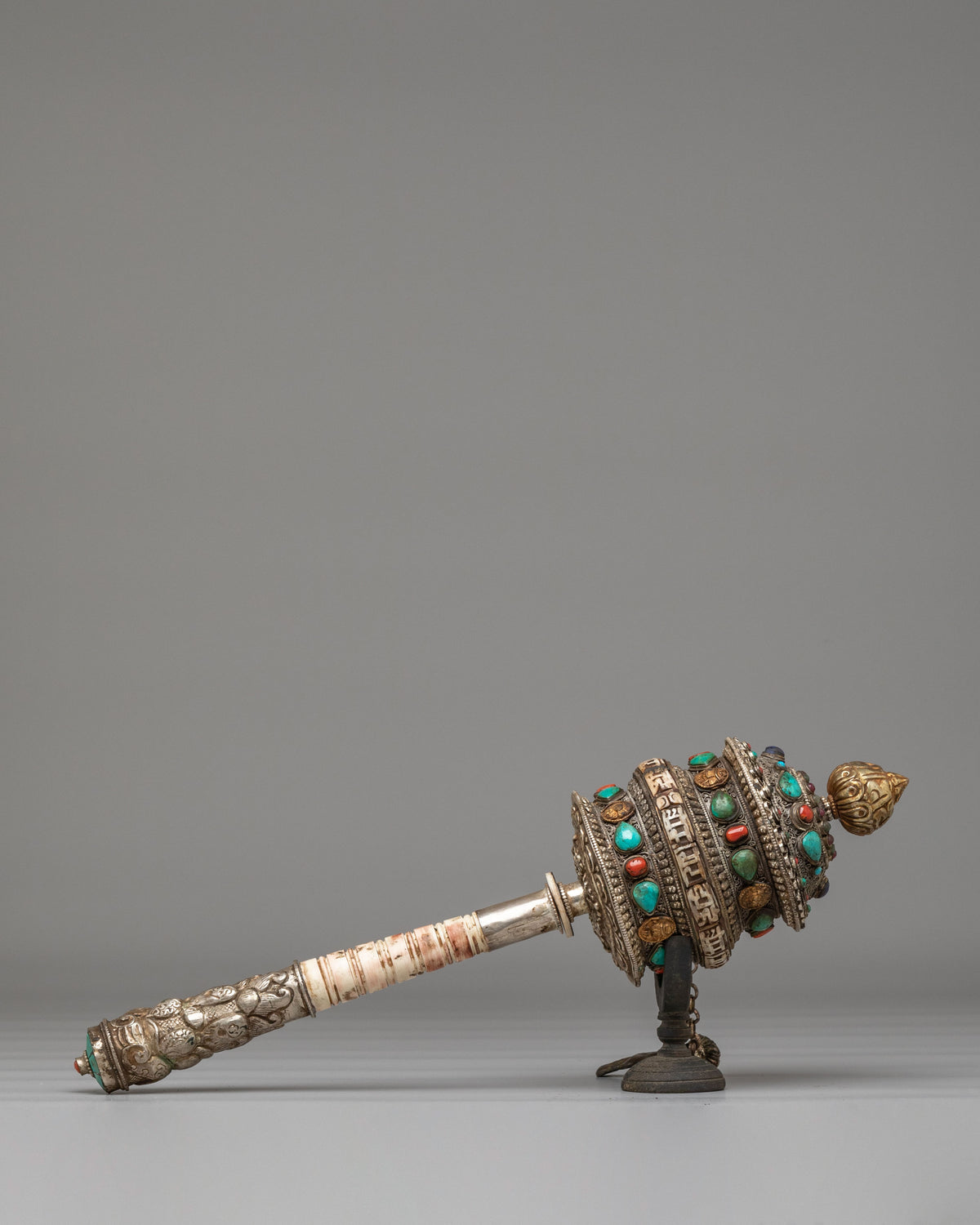 Sacred Tibetan Prayer Wheel Decor |  Symbol of Compassion and Protection