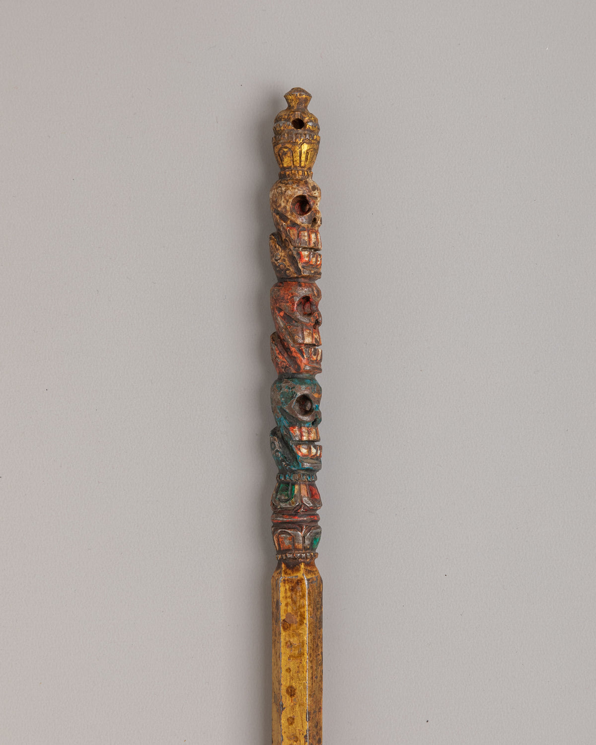 Buddhist Shrine Khatvanga | Sacred Ritual Item for Spiritual Practices