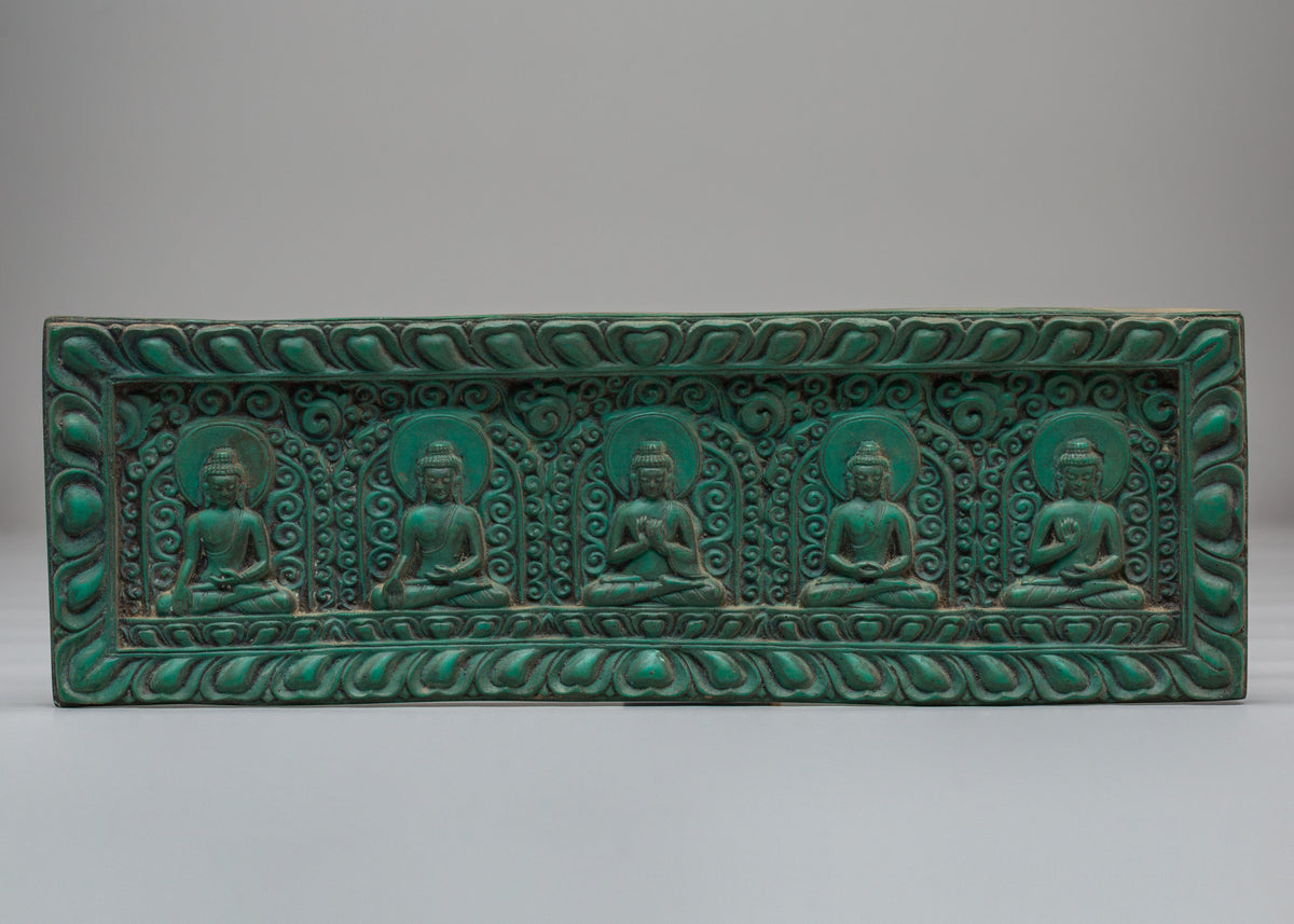 Five Wisdom Buddha Wall Art | Symbol of Enlightenment