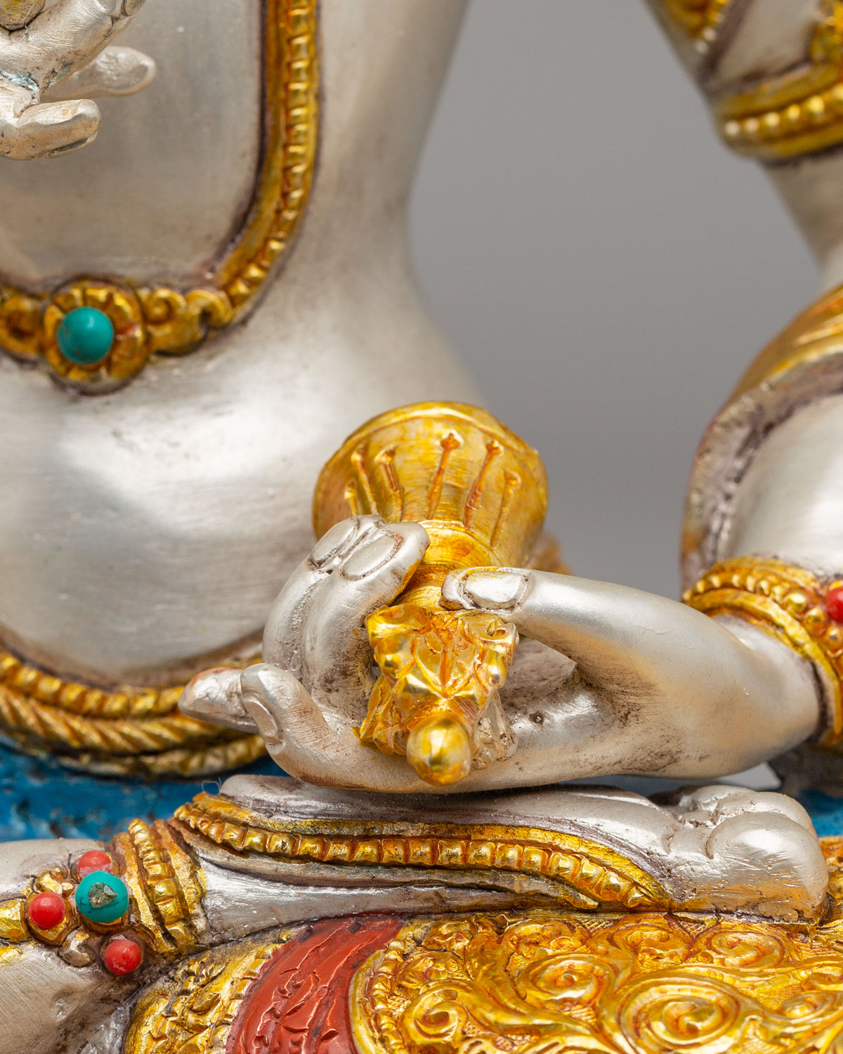 Vajrasattva Buddhist Purification Statue | Traditional Tibetan Artwork