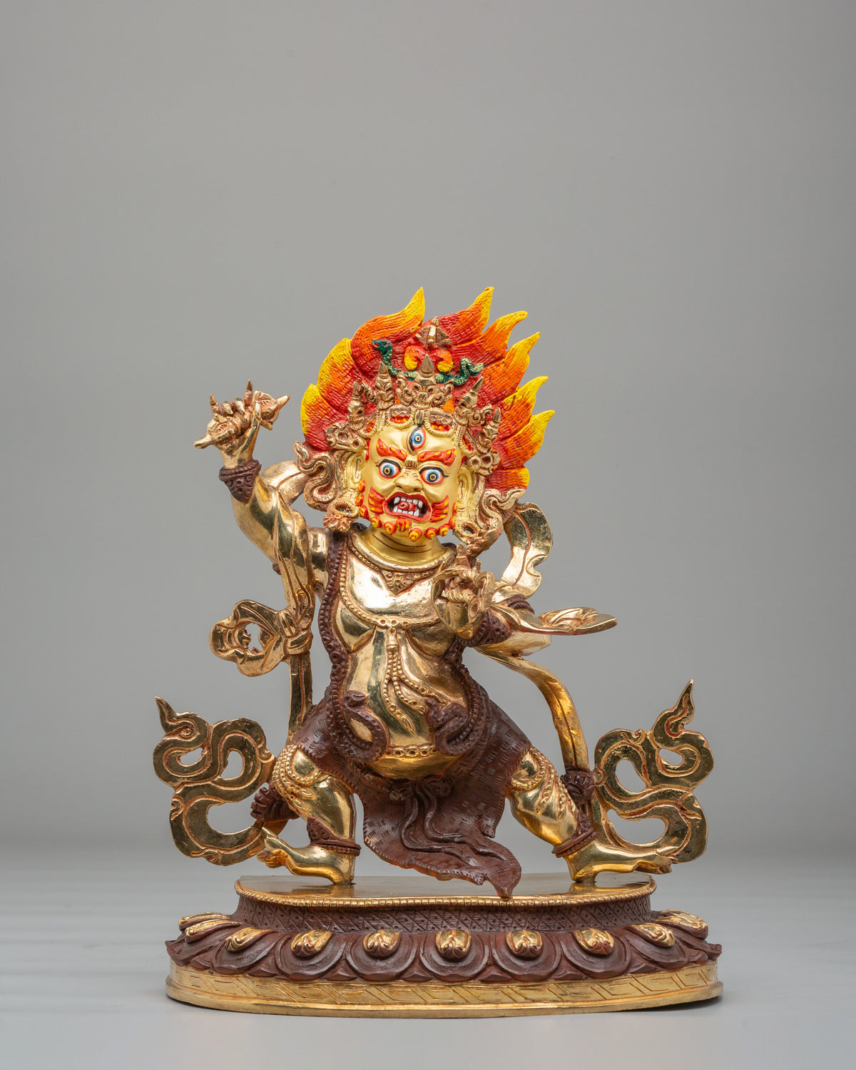 Vajrapani Buddhist Protector Sculpture | Symbol of Power and Protection