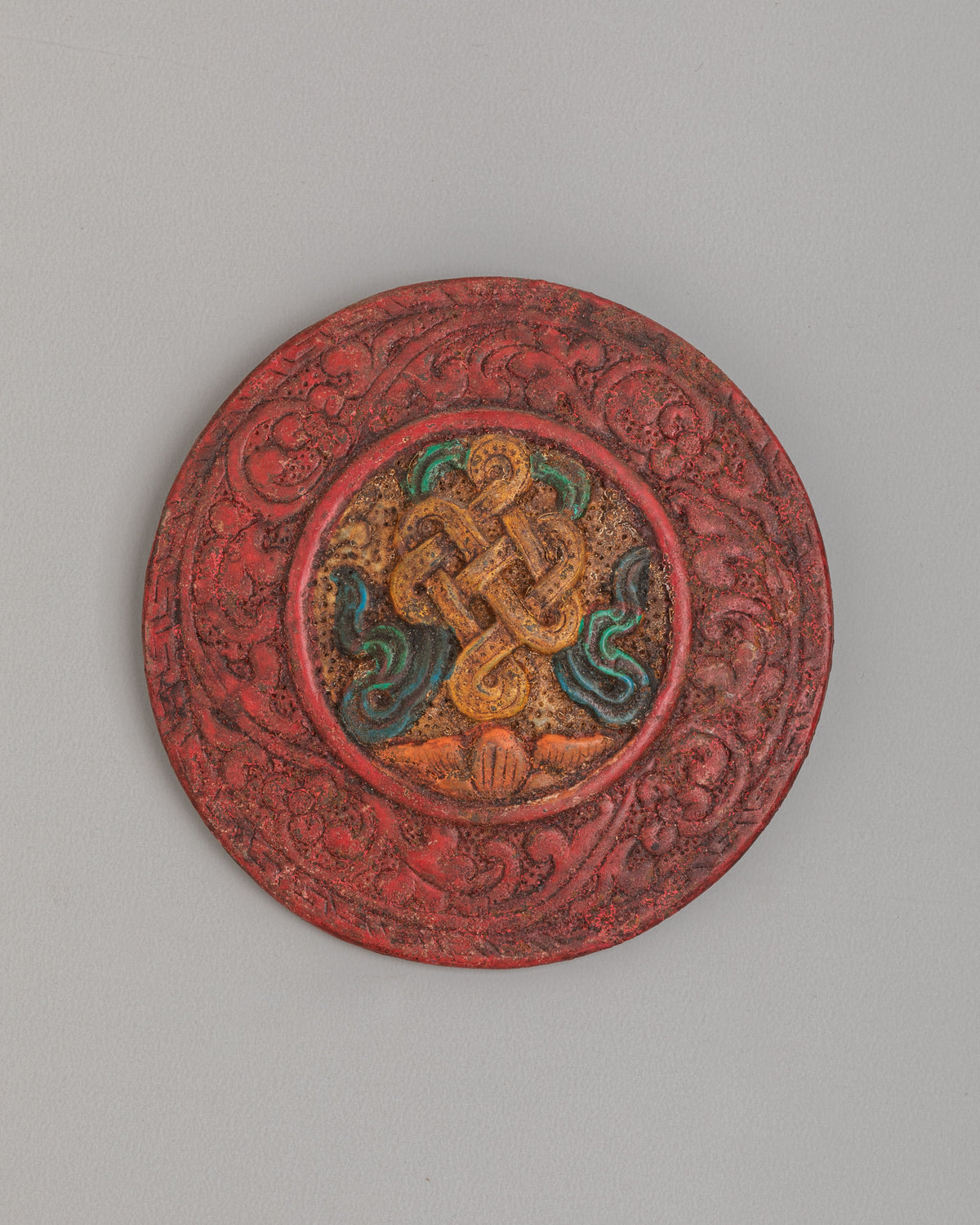 Tibetan Altar Eight Auspicious Symbols Set | Symbolic Buddhist Decor for Meditation