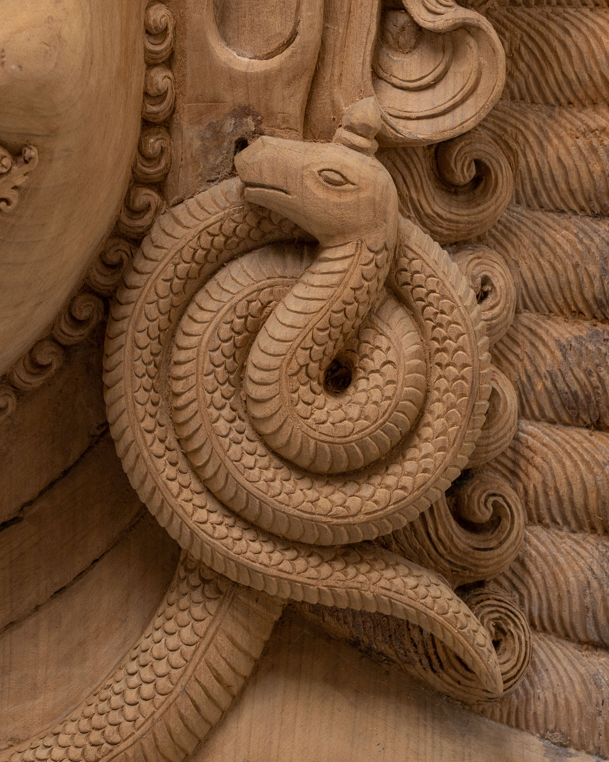 Wooden Bhairava Wall Hanging | Exclusive Hand-Carved Sacred Artwork