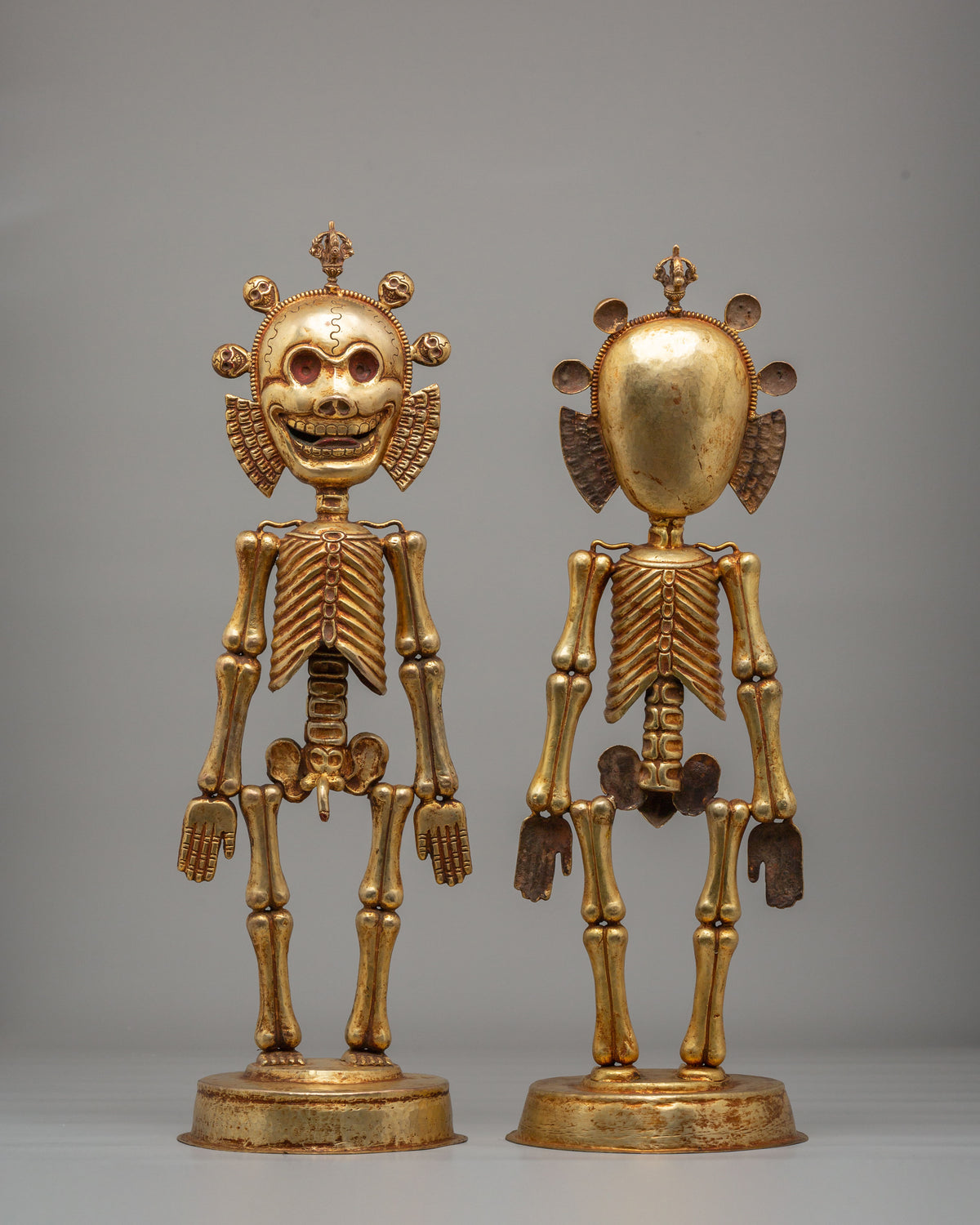 Traditional Chitipati Protector Sculpture | Wrathful Deity Figurine