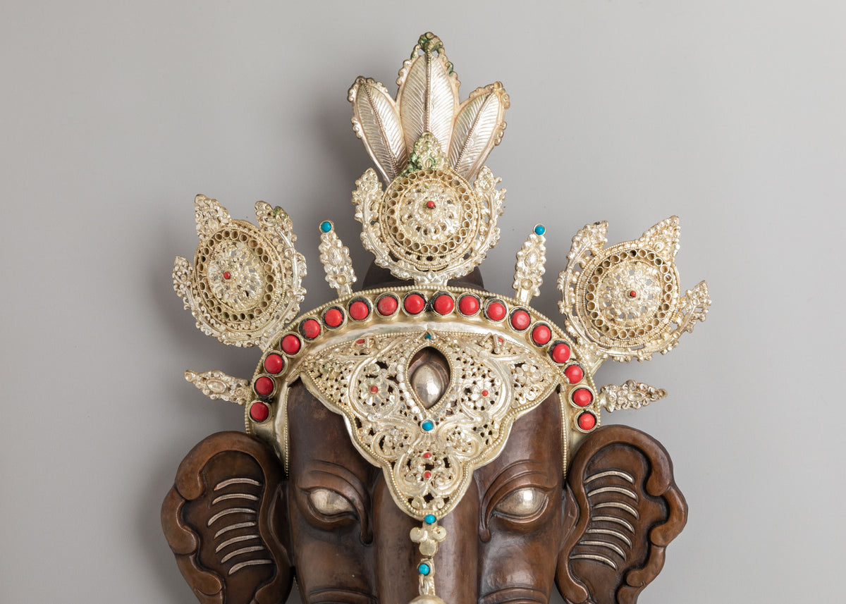 Ganesha Elephant Head Wall Hanging | Spiritual Art for Home Decor