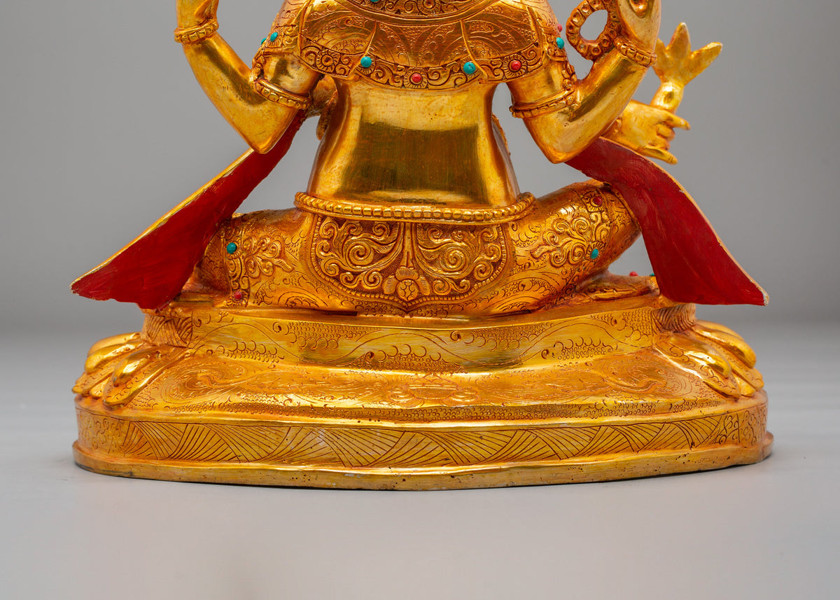 Traditional Ganesha Hindu Statue | Divine Hindu Deity for Altar Artwork