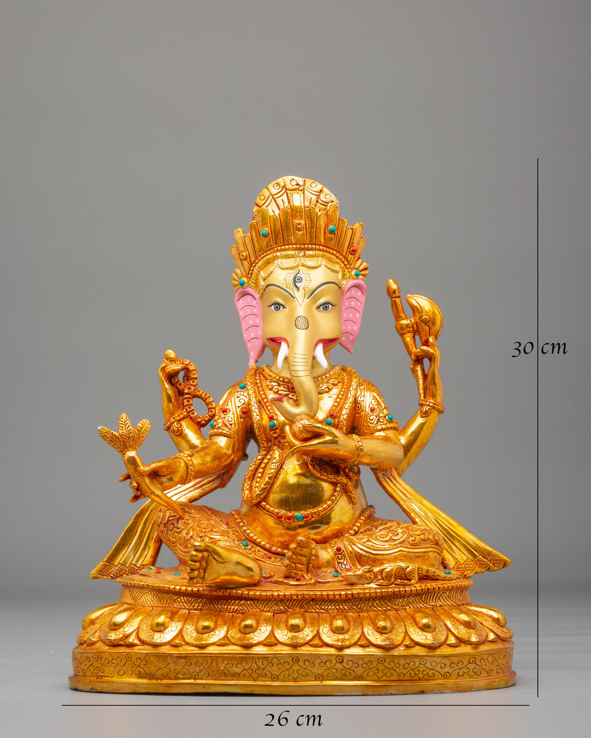 Traditional Ganesha Hindu Statue | Divine Hindu Deity for Altar Artwork