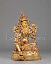 Tibetan Green Tara Shrine Statue  