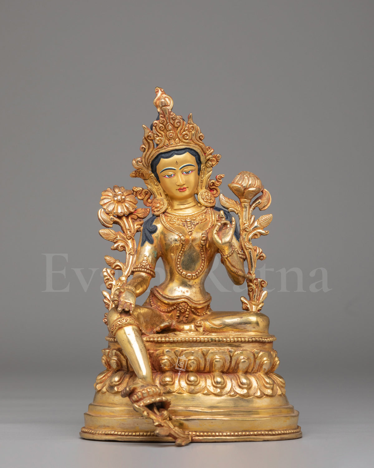 Tibetan Green Tara Shrine Statue  