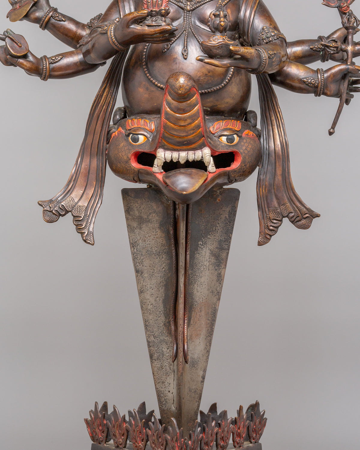 Exclusive  Mahakala Ritual Tool | Handcrafted Spiritual  Phurba