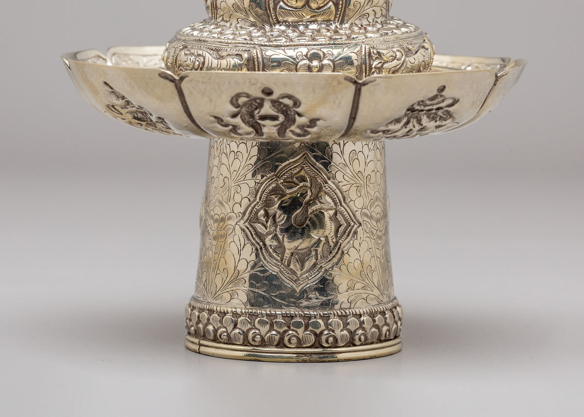Tibetan Buddhist Tea Cup Cover | Handcrafted Tea Pot Lid