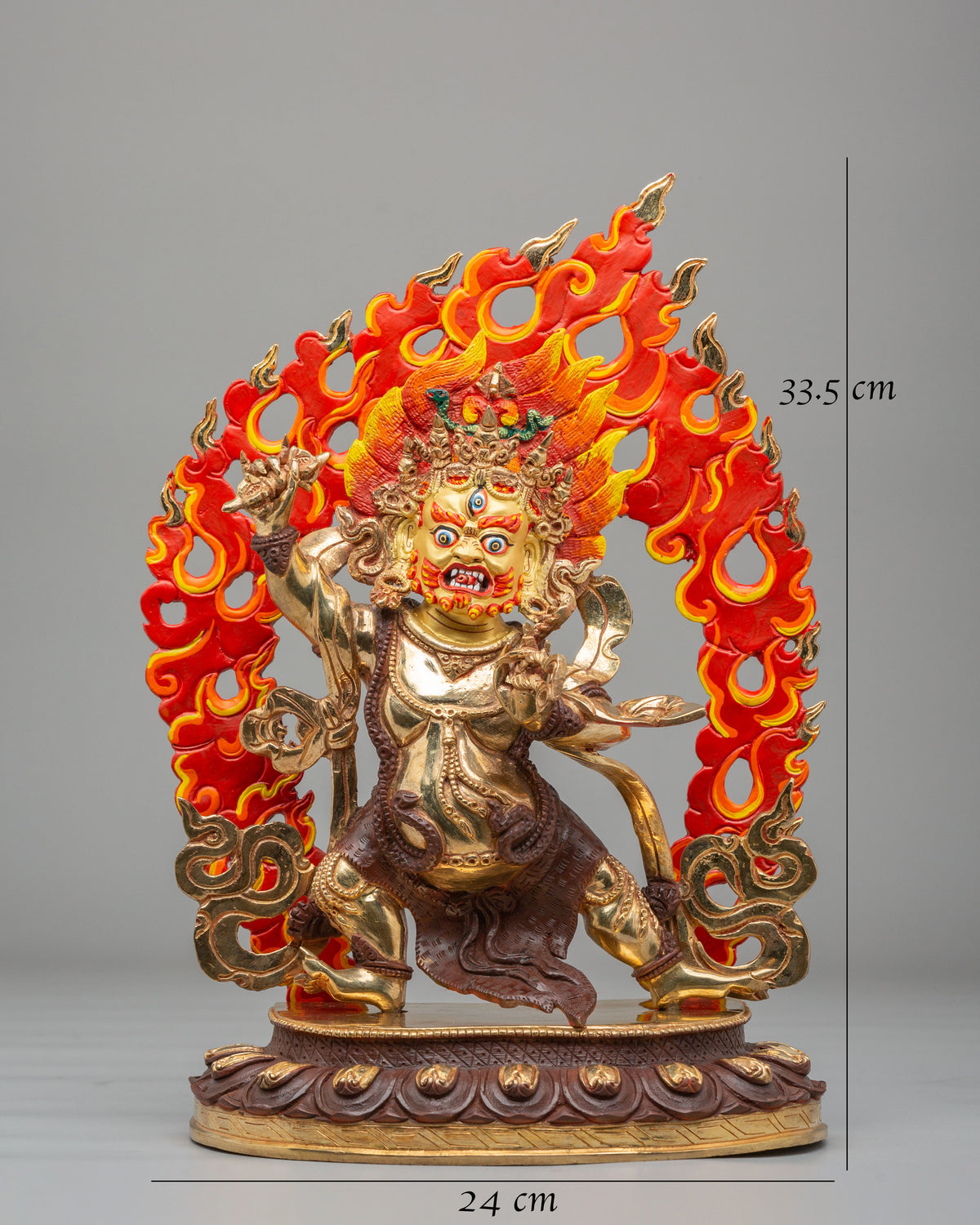 Vajrapani Buddhist Protector Sculpture | Symbol of Power and Protection