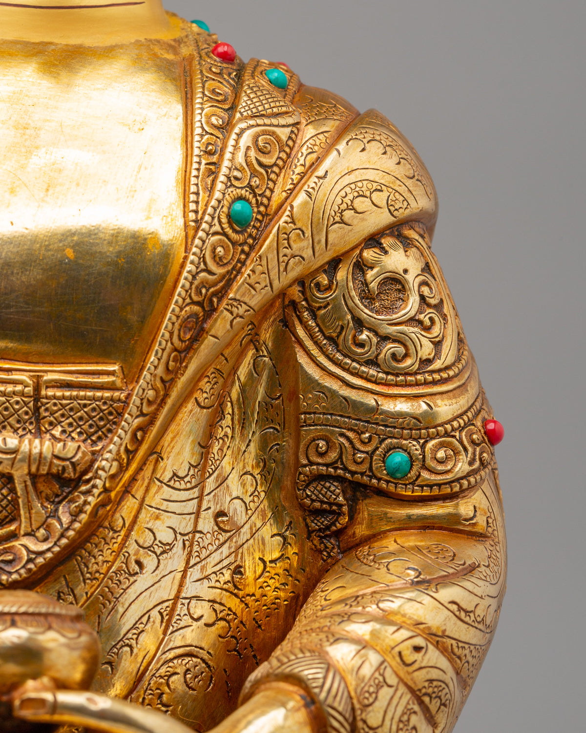 Tibetan Amitabha Buddha Sukhavati Statue | Handcrafted Tibetan Artwork