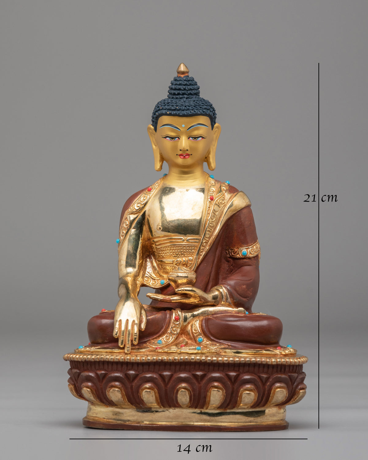 Historical Altar Gautama Buddha Statue | Handcrafted Buddhist Artwork