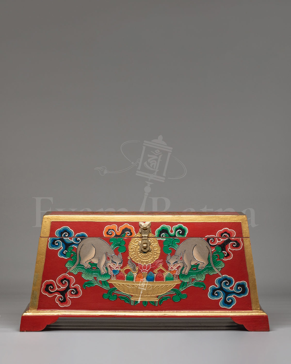 Traditional Tibetan Box for Home Decor  