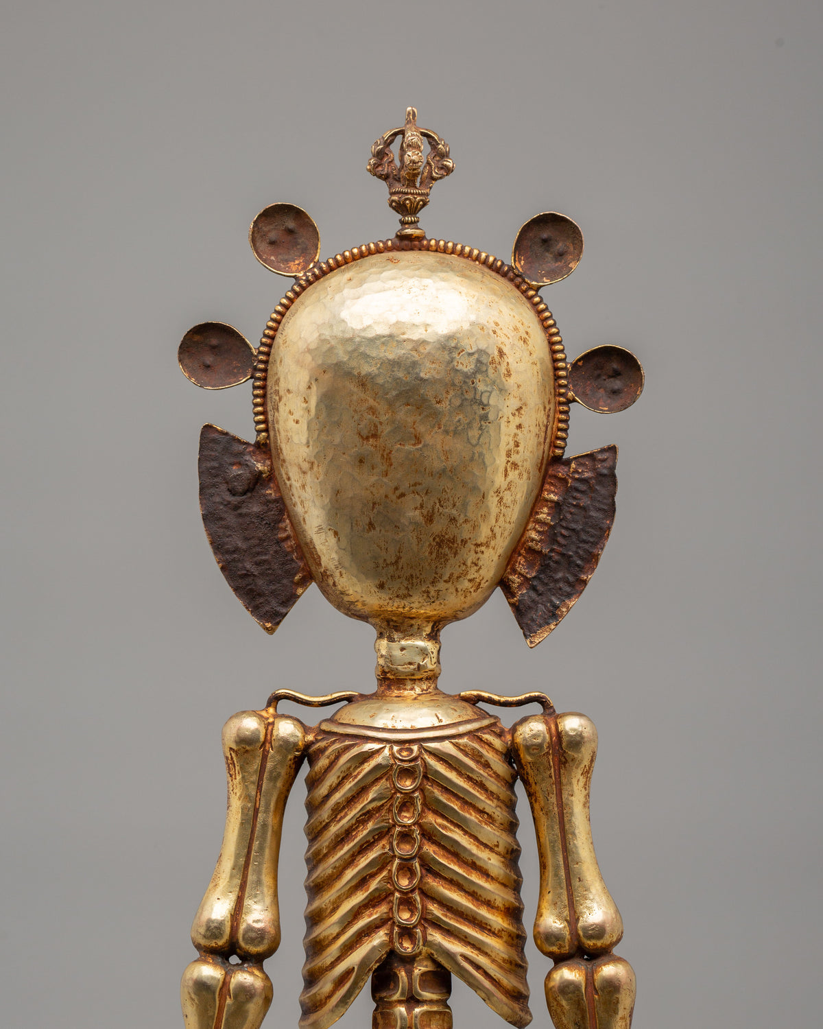 Traditional Chitipati Protector Sculpture | Wrathful Deity Figurine