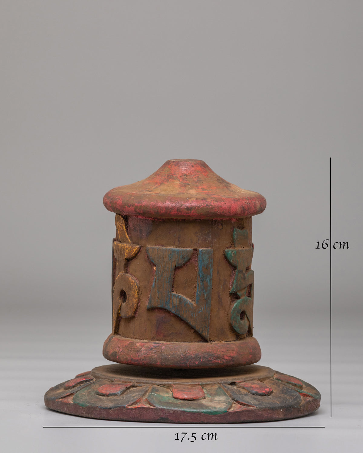 Buddhist Altar Mani Prayer Wheel | Symbol of Spiritual Devotion and Blessings