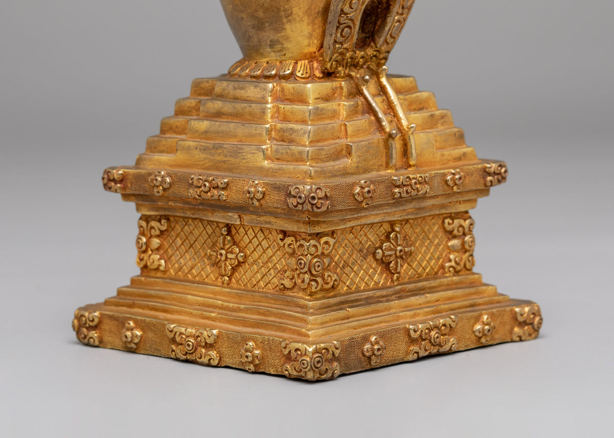 Sacred Descent From Heaven Stupa | Tibetan Buddhist Stupa