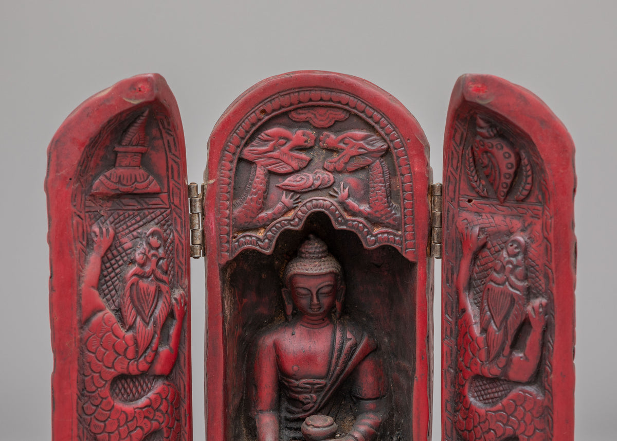 Shrine Shakyamuni Buddha Sculpture | Symbol of Peace & Enlightenment