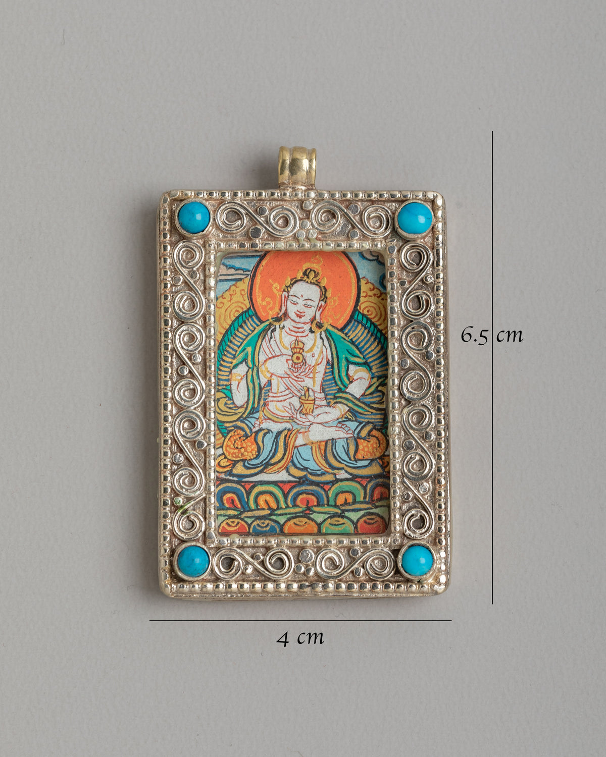 Vajrasattva Meditation Pendant | Handcrafted Spiritual Jewelry for Inner Peace