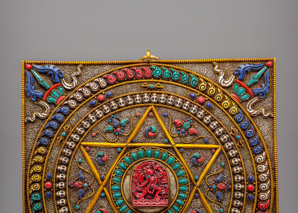 Vajrayogini Buddhist Mandala Wall Decor | Spiritual Altar Decor