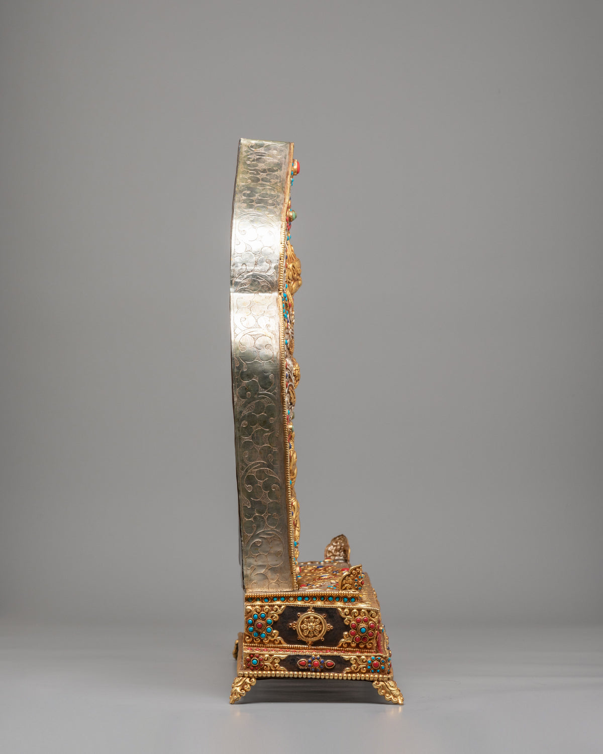 Handcrafted Tibetan Chenrezig Ghau Box | Spiritual Meditation Tool