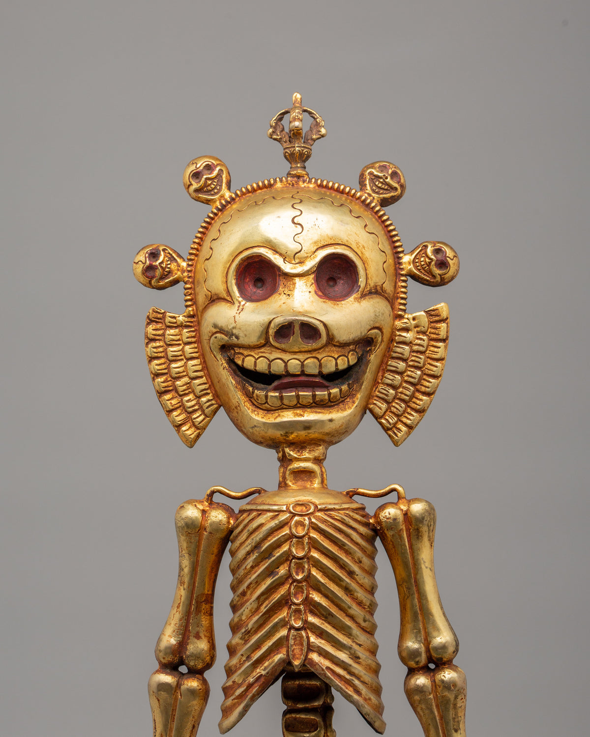 Traditional Chitipati Protector Sculpture | Wrathful Deity Figurine