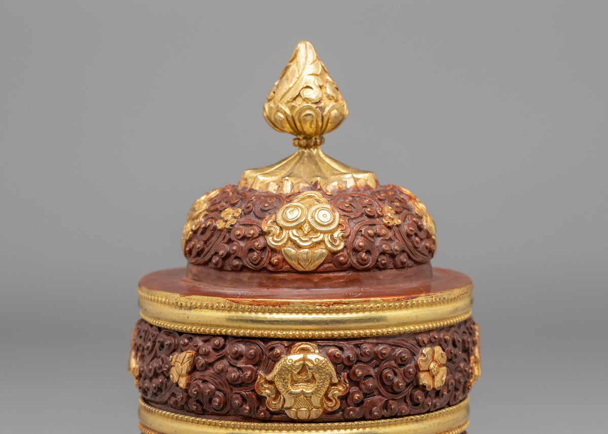 Buddhist Ritual Rice Pot | Sacred Offering Vessel for Meditation and Ceremonies