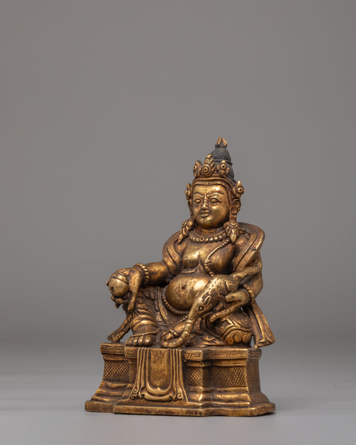 Tibetan Dzambhala Wealth God Statue | Abundance & Prosperity Decor