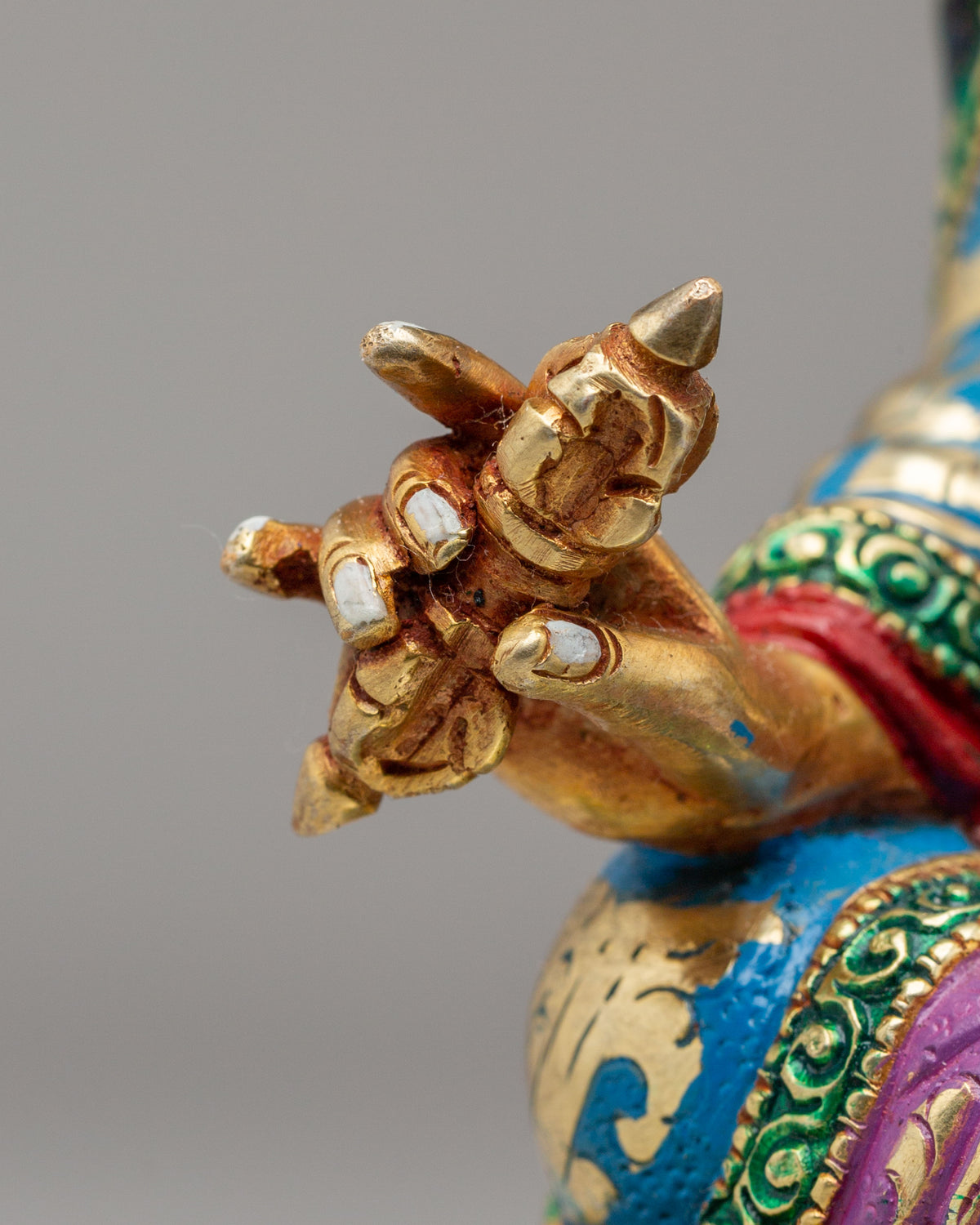 Traditional Guru Rinpoche Statue | Himalayan Buddhist Altar Decor