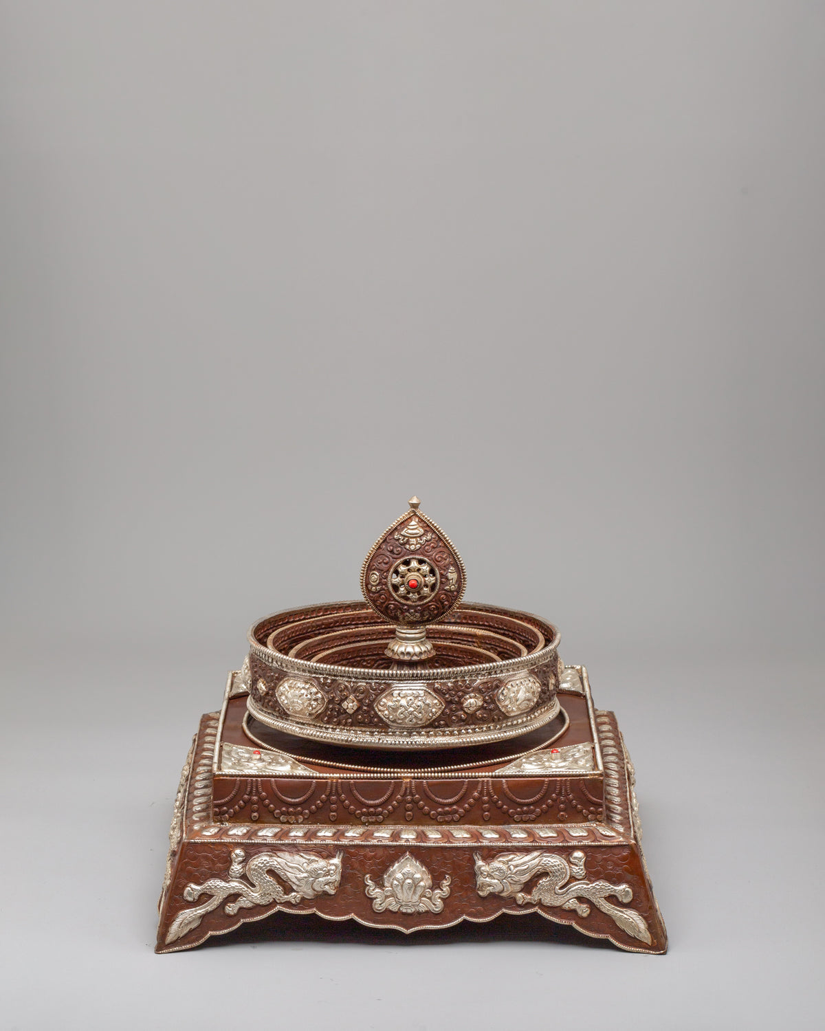 Vajrayana Mandala Offering Set | Tibetan Ritual Art for Spiritual Practices