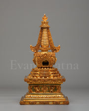 Handmade Buddhist Namgyal Chorten Stupa  