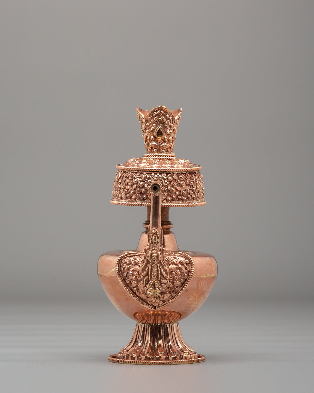 Buddhist Shrine Bhumba Set | Handcrafted Copper Ritual Vessels