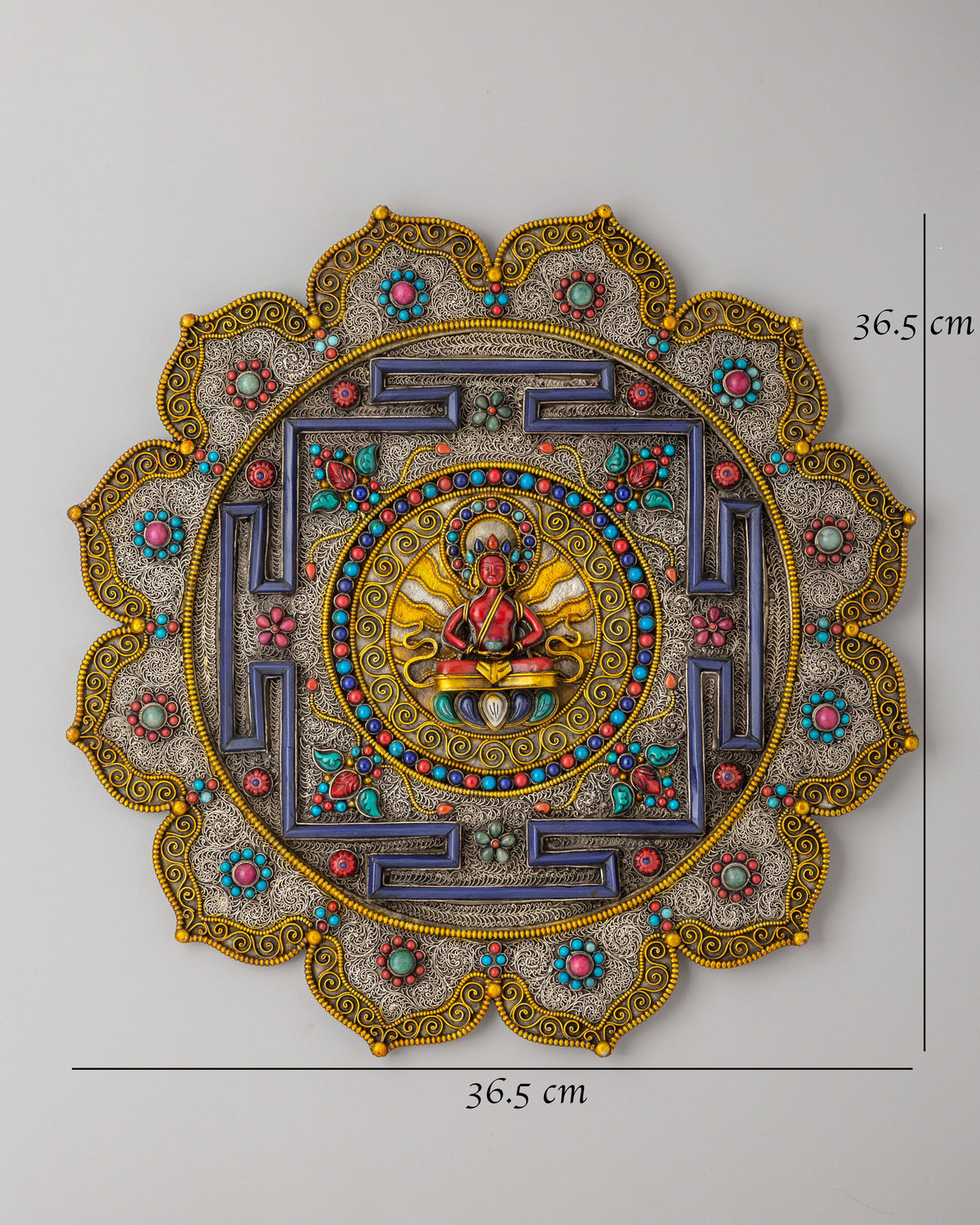 Amitayus Mandala Decor | Handcrafted Spiritual Artwork