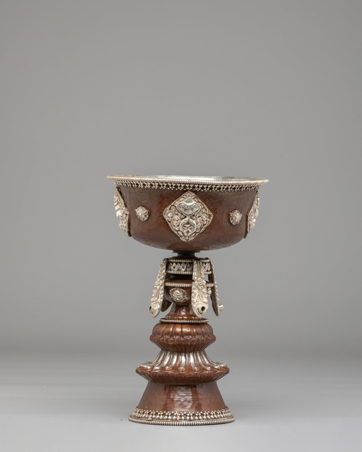 Handcrafted Buddhist Butter Lamp Set | Traditional Light Offering Lamps