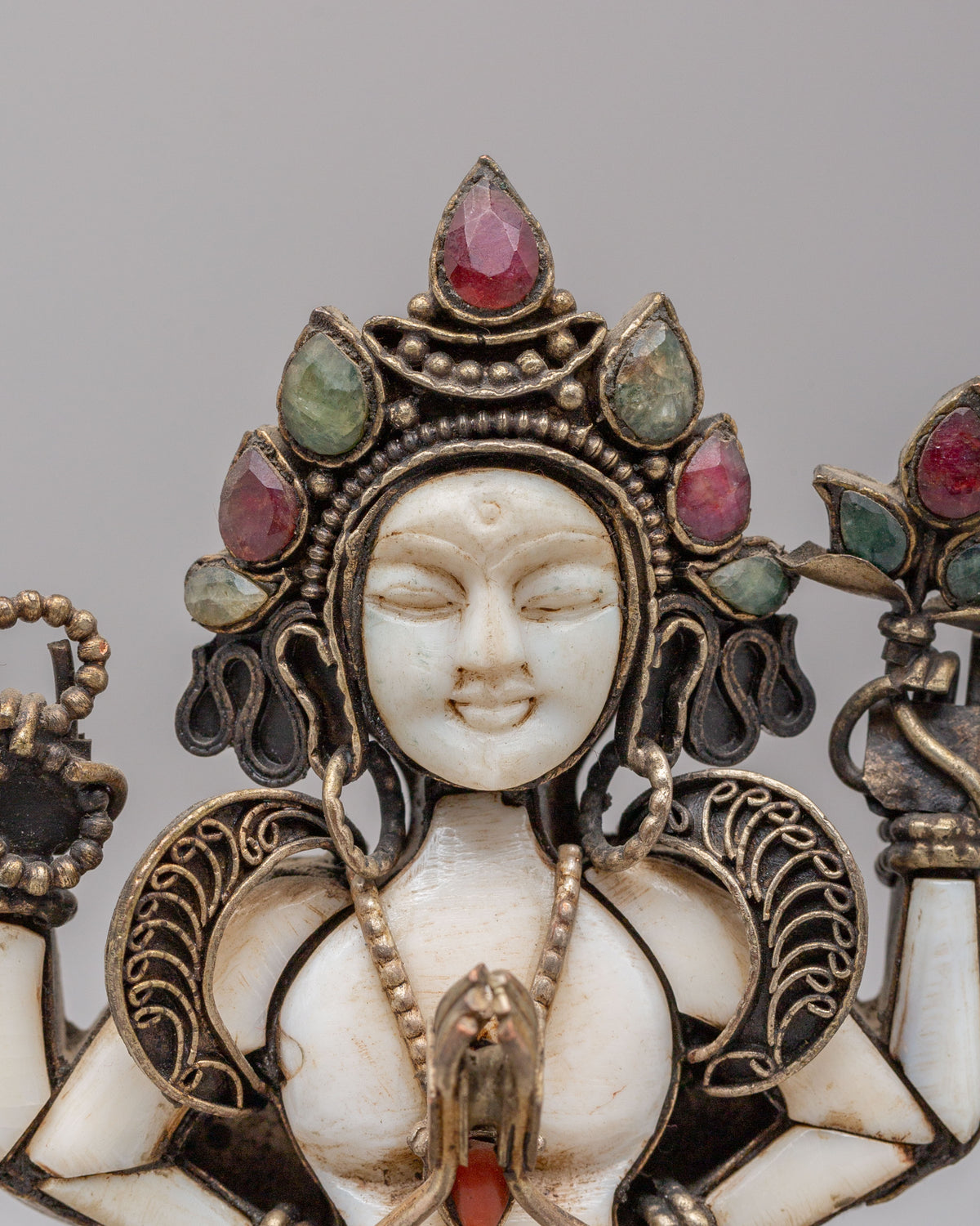 Handmade Buddhist Chenrezig Statue | Tibetan Compassion Deity Sculpture