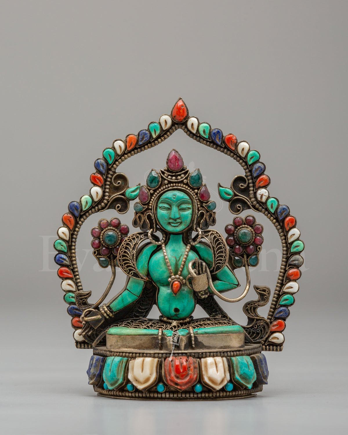 Green Tara Statue for Buddhist Altar 