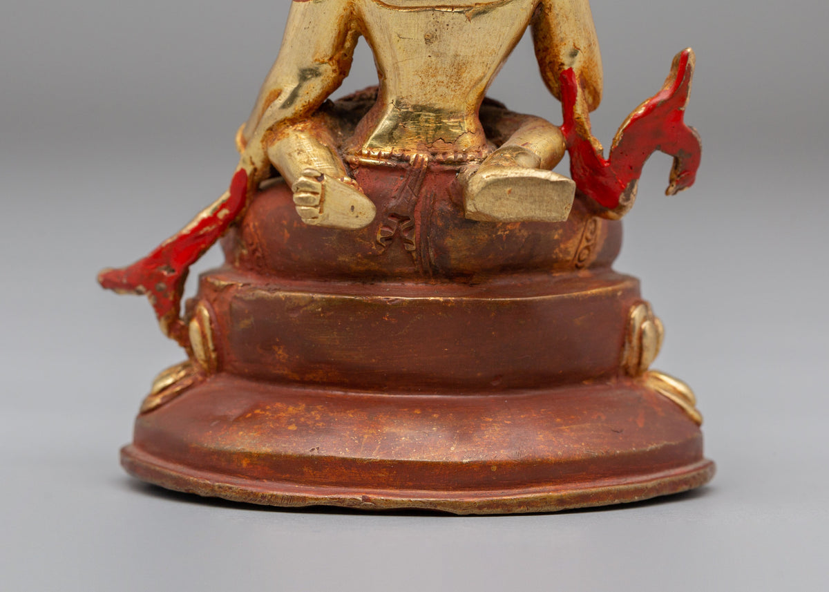 Vajrasattva Yab Yum Sculpture | Gold Gilded Copper