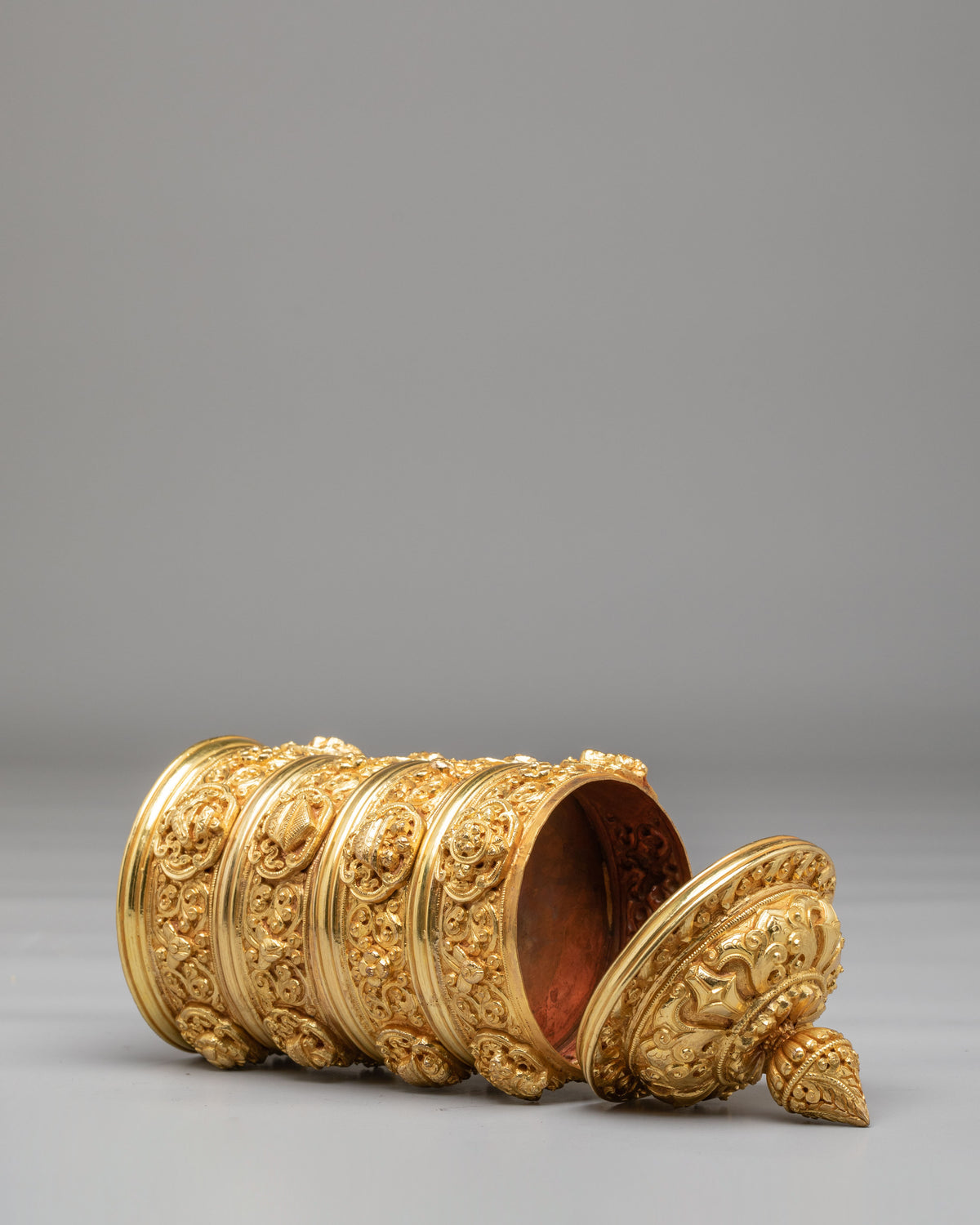 Traditional Ritual Dhupur Rice Pot | Handcrafted Tibetan Offerings Vessel